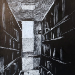 Library in silverpoint